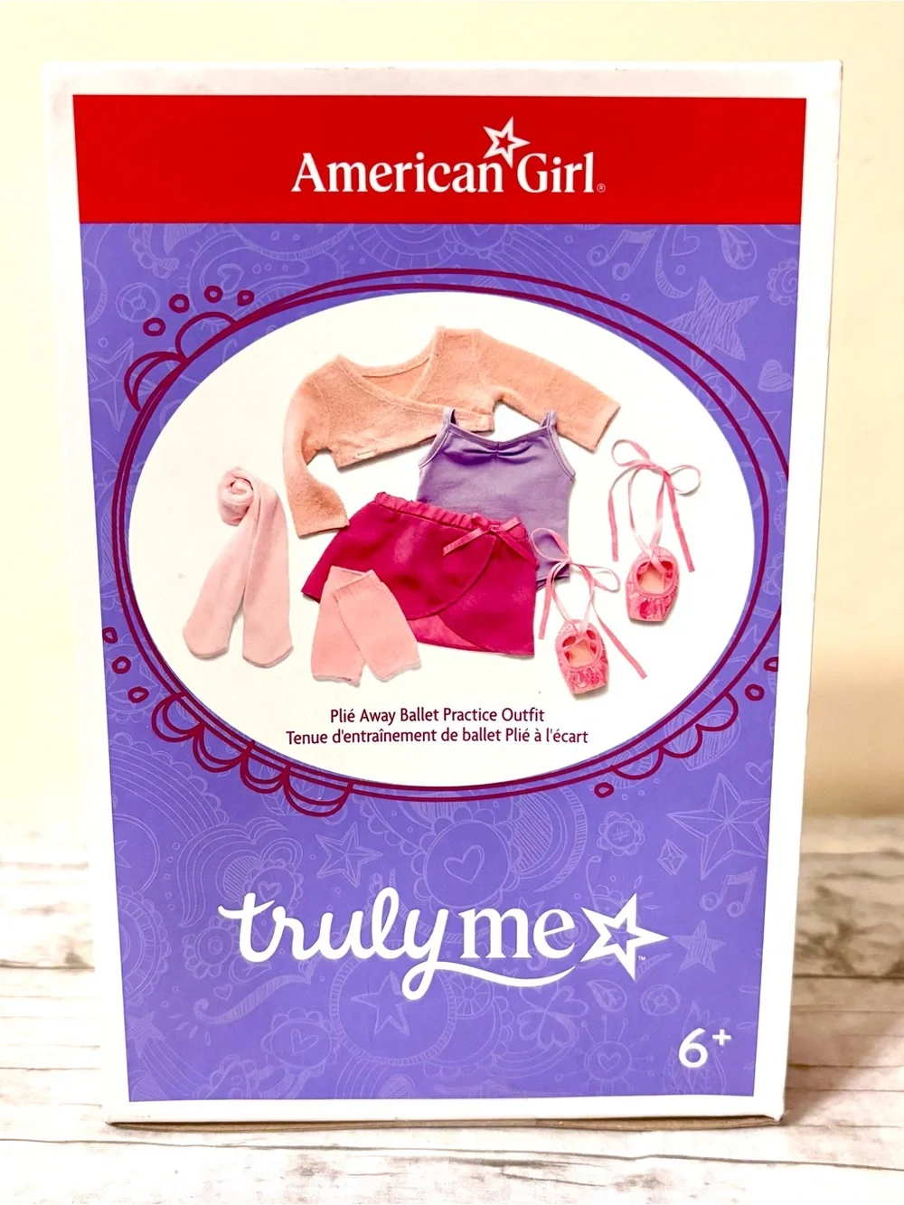 American Girl Doll Truly Me Plié Away Ballet Practice Outfit for 18” Dolls